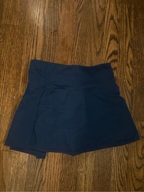 Navy Women's Active Mini Skirt with Built-In Shorts